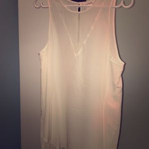 White dressy tank